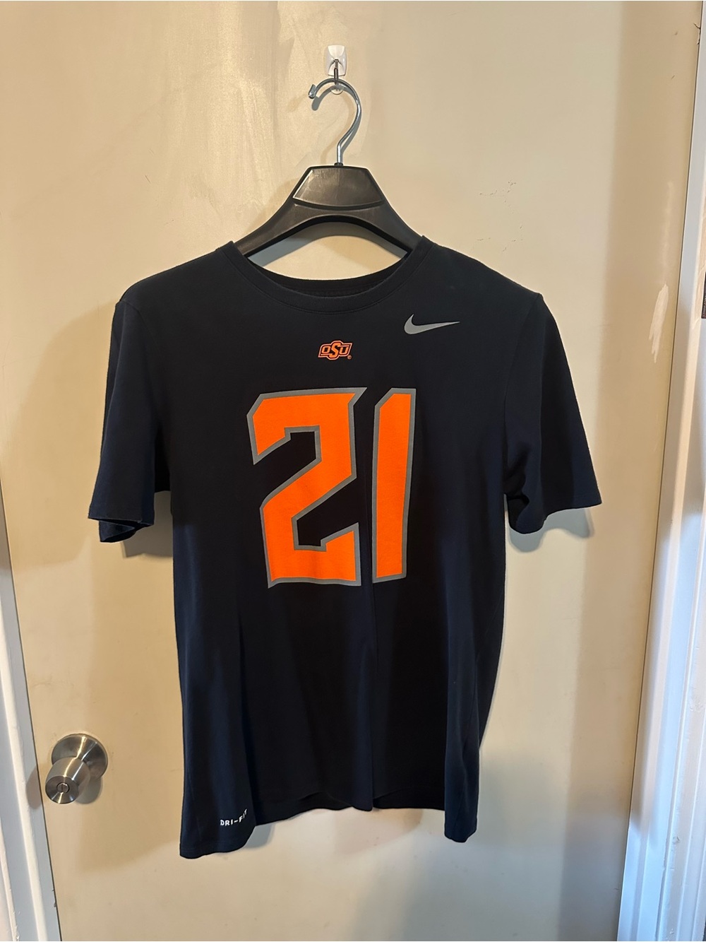 Nike Oklahoma State University Short-Sleeve Tee #21 Barry Sanders
